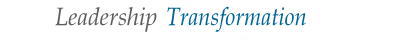 leadership transformation & training